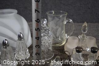 Mixed Lot of Clear Glass and More