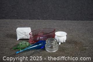 Collectible Mixed Lot of Colored Glass