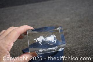 Laser Art "Frogs Together" - 2in x 3in