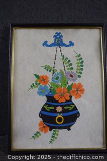 Framed Felt Art - 13in 17in