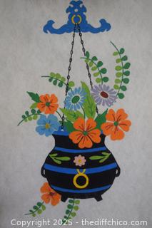 Framed Felt Art - 13in 17in