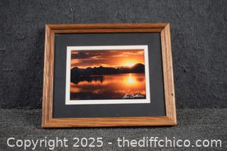 Framed Signed - 11in x 9in