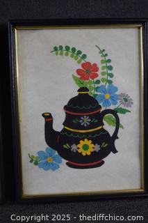2 Framed Felt Art - 10in x 15in