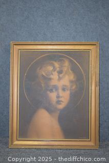 Framed Vintage Picture - 15in x 18in