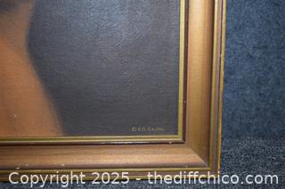 Framed Vintage Picture - 15in x 18in