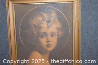 Framed Vintage Picture - 15in x 18in