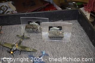 Military Airplanes, Vehicles and More-Metal Collectibles