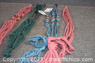 4 Macramé Hangers