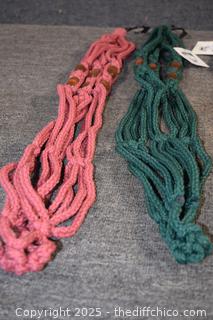 4 Macramé Hangers