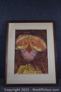 1958 Framed Signed Original - 20in x 25in