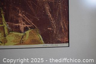 1958 Framed Signed Original - 20in x 25in