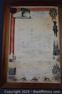 Framed Signed Rodeo Sing?-23in x 32in