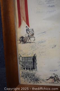 Framed Signed Rodeo Sing?-23in x 32in