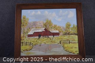 Framed Signed Original-28in x 28in