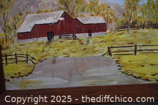 Framed Signed Original-28in x 28in