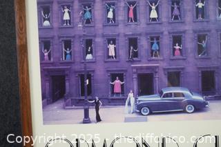 Framed 1960 Girls in the Window by Ormond Gigle-24in x 30in
