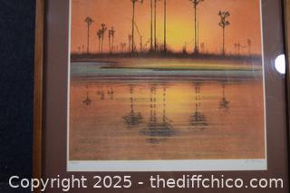 Framed Signed and Number Origianl-22in x 27
