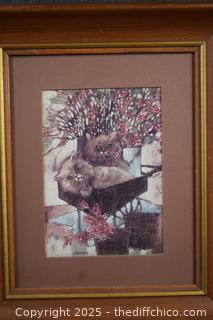 Framed Kittens-11in x 13in