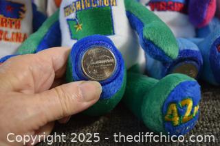 Limited Treasures State Quarter Coin Bears 50 States w/tags