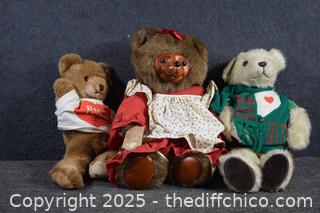 3 Collectible Bears