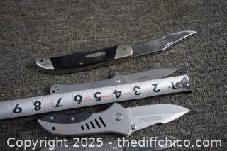 4 Knives-Buck, Kershaw and Smith and Wesson
