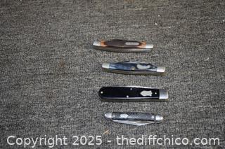 4 Pocked Knives