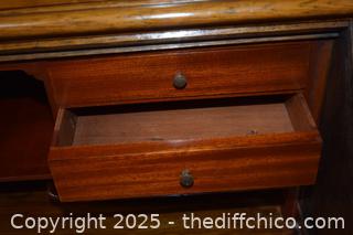 Vintage Oak Hutch/Secretary-52in x 20in x 94in - more info below