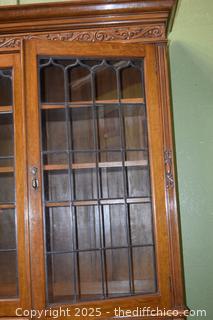 Vintage Oak Hutch/Secretary-52in x 20in x 94in - more info below