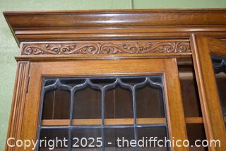 Vintage Oak Hutch/Secretary-52in x 20in x 94in - more info below