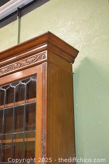 Vintage Oak Hutch/Secretary-52in x 20in x 94in - more info below