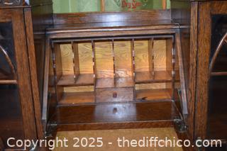 Vintage Secretary Side by Side=49 1/2in x 15 1/2in x 50 1/2in-more info below