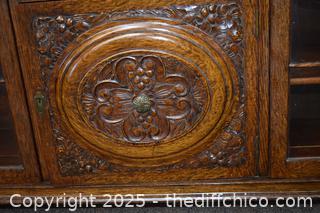 Vintage Secretary Side by Side=49 1/2in x 15 1/2in x 50 1/2in-more info below