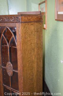 Vintage Secretary Side by Side=49 1/2in x 15 1/2in x 50 1/2in-more info below