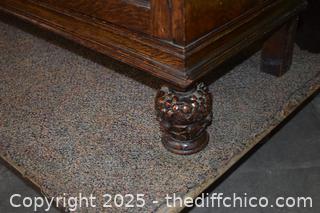 Vintage Secretary Side by Side=49 1/2in x 15 1/2in x 50 1/2in-more info below