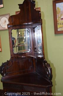 Vintage Corner Shelf-27in x 15in x 77in-more info below