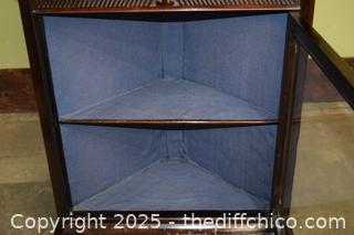 Vintage Corner Shelf-27in x 15in x 77in-more info below