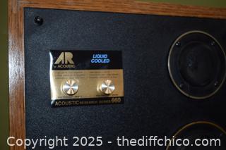 Pair of Acoustic Speakers Series 660-15in x 11 1/2in x 27in-10in speakers