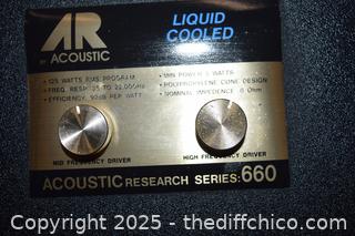 Pair of Acoustic Speakers Series 660-15in x 11 1/2in x 27in-10in speakers