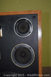 Pair of Acoustic Speakers Series 660-15in x 11 1/2in x 27in-10in speakers