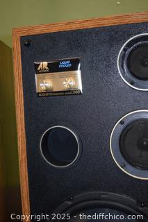 Pair of Acoustic Speakers Series 660-15in x 11 1/2in x 27in-10in speakers
