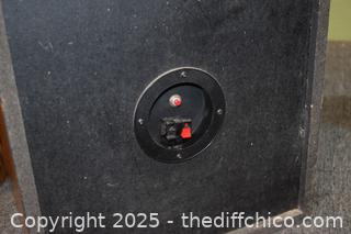 Pair of Acoustic Speakers Series 660-15in x 11 1/2in x 27in-10in speakers
