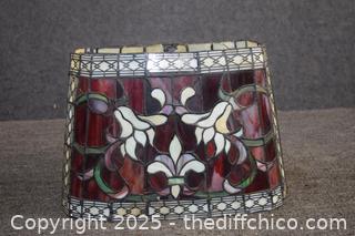 Damaged Stain Glass Lamp Shade