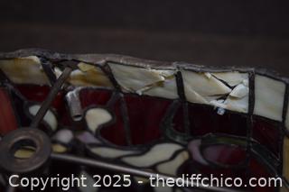 Damaged Stain Glass Lamp Shade