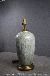 21in tall Untested Heavy Vintage Lamp