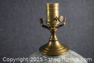 21in tall Untested Heavy Vintage Lamp