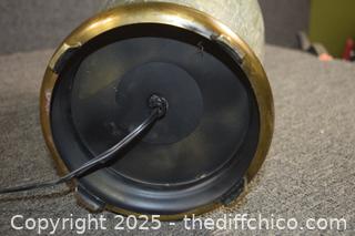 21in tall Untested Heavy Vintage Lamp