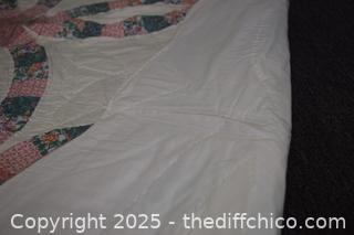 King Rose Wedding Ring Quilt plus 2 shams-100in x 92in