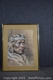 Framed Signed and Dated Original-14in x 18in