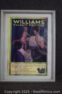 Framed Advertisement-14in x 18in