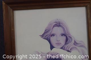 Framed Sara Moon Print-15in x 19in